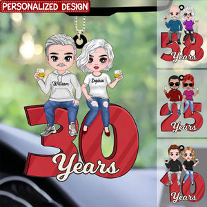 Personalized Anniversary Couple Annoying Each Other And Still Going Strong Ornament