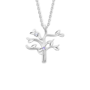 Personalized Family Tree 1-10 Birthstones Necklace Dainty Jewelry Birthday Anniversary Gift for Women