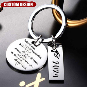 Graduation Personalized Keychain - Within You All You Need