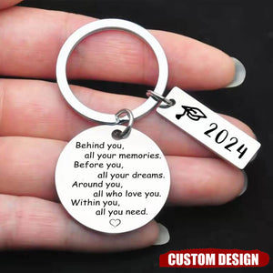 Graduation Personalized Keychain - Within You All You Need