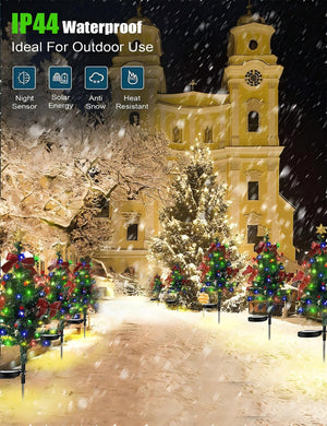 Solar Christmas Trees Lights Outdoor Decoration Waterproof