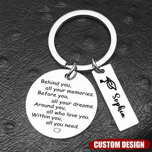 Graduation Personalized Keychain - Within You All You Need