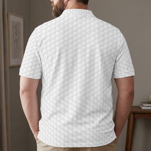 Best Dad By Par Sketch Line Art Father's Day Gift For Husband, Dad - Personalized Polo Shirt