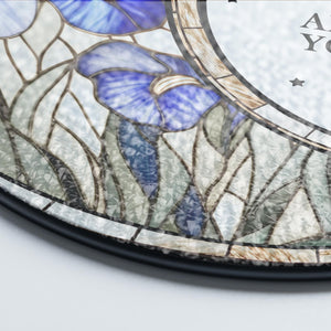 Personalized Retirement Stained Glass Suncatcher, Floral Retirement Window Decor, Coworker Gifts