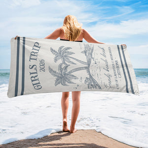 Girls Trip 2026 - Personalized Beach Towel