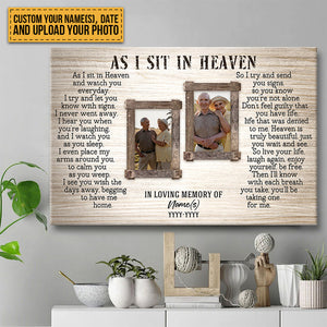 Custom Photo - In Memory Gift For Loss Best Personalized - Memorial Canvas - Personality Customized Canvas