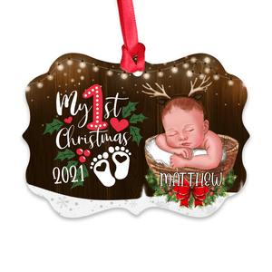 Christmas Gifts - Baby Ornaments - My 1st Christmas 2023- Custom Ornament