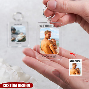 This Daddy ls Loved By - Personalized Acrylic Keychain - Father's Day Gift