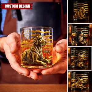Any Dog Breeds, Gift For Dog Lovers - Personalized Dog Whiskey Glass