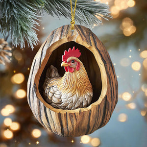 Chicken Christmas Ornament-Gift For Chicken Lover-2024 New Release
