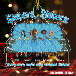 2024 New Release Sisters Sisters- Personalized Acrylic Christmas Ornament