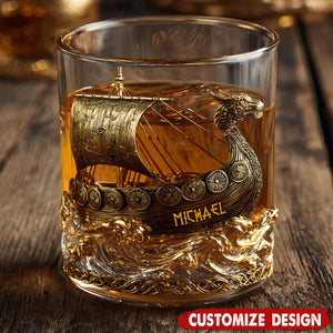 Viking - Personalized Viking Whiskey Glass