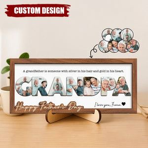 Dad You Are The World Personalized 2-Layered Wooden Plaque - Father's Day Gift For Dad, Grandpa