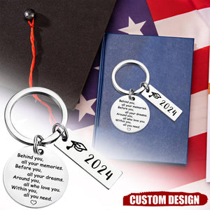 Graduation Personalized Keychain - Within You All You Need