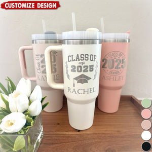 Personalized Graduation Tumbler With Handle-Gift For Class of 2025