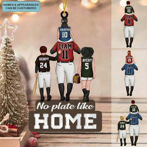 No Plate Like Home - Personalized Custom Mica Ornament - Sport, Christmas Oranment