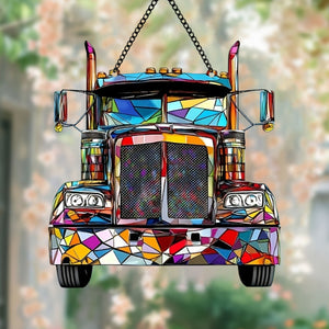 Colorful Truck Window Hanging Suncatcher Ornament Gift For Truck Lovers