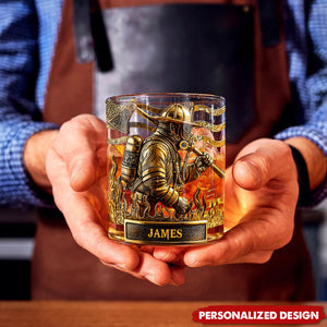 Proud Firefighter - Personalized Firefighter Whiskey Glass