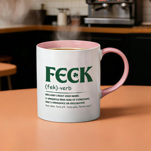 Funny Irish 'Feck' Coffee Mug - St. Patrick's Day Gift