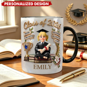 Personalized Class Of 2026 Accent Mug-Graduation Gifts