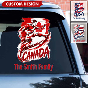 Personalized International Soccer Tournament Party Decal - Gifts For Soccer Lovers