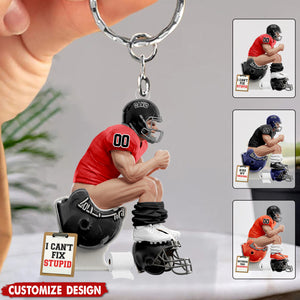 Strong Rival Sports – Personalized Keychain - Gifts for American Football Lovers