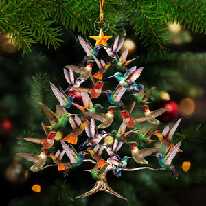 Hummingbird Christmas Tree Ornament, Gift For Bird Lovers - New Release