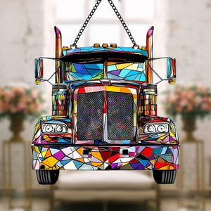 Colorful Truck Window Hanging Suncatcher Ornament Gift For Truck Lovers