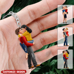 New Release - Personalized Couple Acrylic Keychain - Gifts For Couple