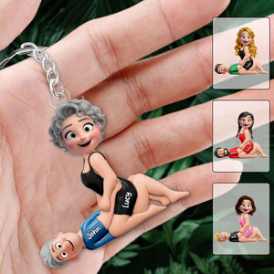 Personalized Naughty Couple Keychain - Gifts For Couple