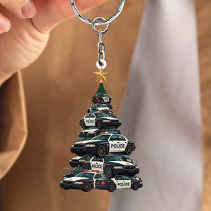 Police Cars Keychain-Gift for police officers
