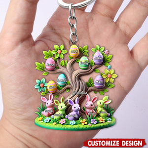 Easter Grandma Tree-Personalized Acrylic Keychain