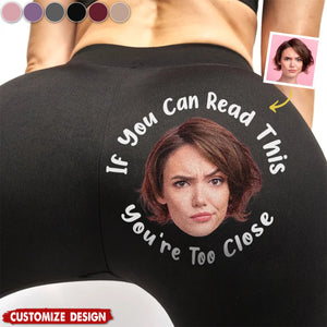 Eyes Up Here - Personalized Women Leggings - Gift For Wife, Anniversary