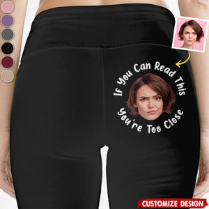 Eyes Up Here - Personalized Women Leggings - Gift For Wife, Anniversary