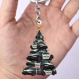Police Cars Keychain-Gift for police officers