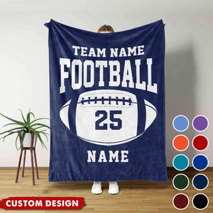 Personalized Football Blanket - Gift For Football Lovers