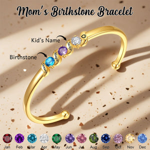 Personalized Adjustable Mom‘s Birthstone Bracelet