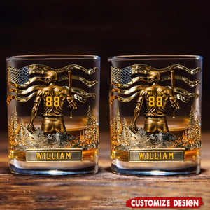 Personalized Baseball Whiskey Glass - Gifts For Baseball Lovers