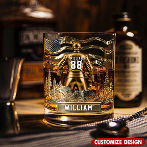 Hockey Whiskey Glass - Personalized Gifts For Hockey Lovers