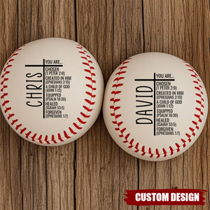You Are...Personalized Christian Baseball, Religious Gift