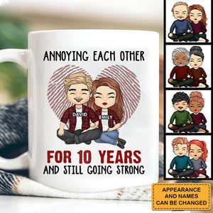Annoying Each Other For Many Years Still Going StrongAnniversary Gifts, Gift For Couples, Husband Wife - Personalized mug