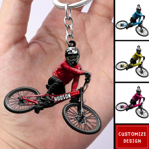 Personalized Mountain Bike Keychain-Gift for Biker-2025 New Release