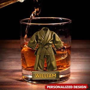 Personalized Taekwondo Whisky Glass Gift For Taekwondo Lover