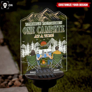 Making Memories One Campsite At A Time - Personalized Solar Light