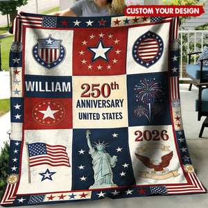 250th Anniversary - Personalized Patriot Blanket