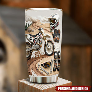 Cool Dirt Bike,Motocross-Personalized Dirt Bike Tumbler