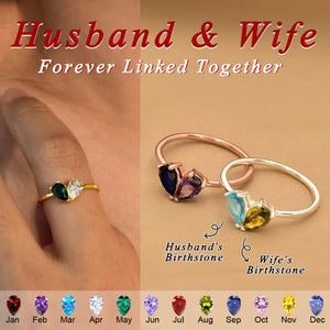 For Love - Custom Heart Birthstone Ring