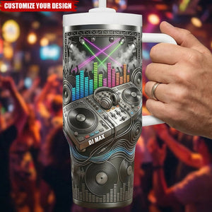 DJ Controller 40oz Tumbler - Personalized Gifts For Music Lovers