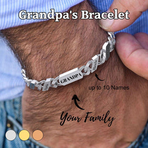 Personalized Fashion Name Bar Bracelet-Father's Day Gift