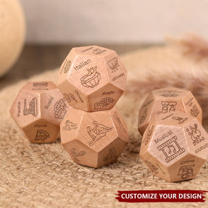 Personalized Date Night Dice - Date Night Gifts, Date Night Ideas, Custom Anniversary Gifts, Gift for Couples